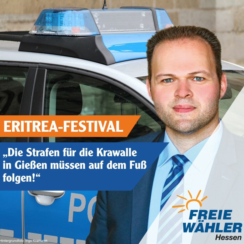 Engin Eroglu: „Eritrea-Festival“ – Strafen müssen auf den Fuß folgen!